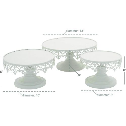  Deco 79 96998 Metal Cup Cake Stands (Set of 3), 8/10/13