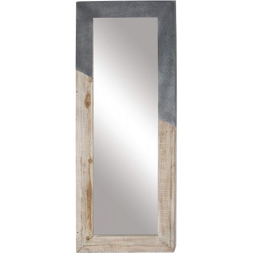  Deco 79 98736 Wall Mirror, Gray, Beige