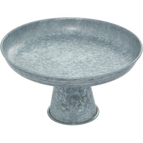  Deco 79 Metal Galvanized Cake Stand, 12