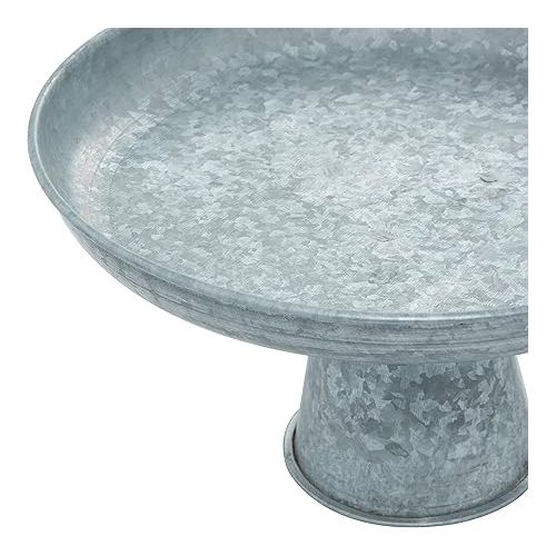  Deco 79 Metal Galvanized Cake Stand, 12