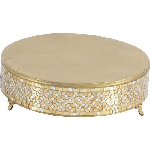  Deco 79 23980 Metal Mosaic Cake Stand (Set of 3), 12/16/18