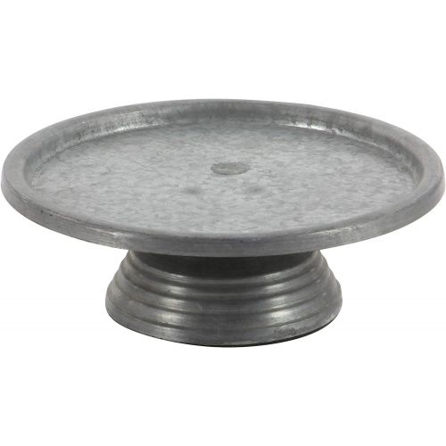  Deco 79 49189 Metal Cake Stand, 13 x 4,Silver