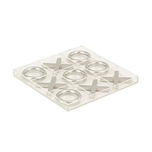  Deco 79 77627 Tic Tac Toe, Silver