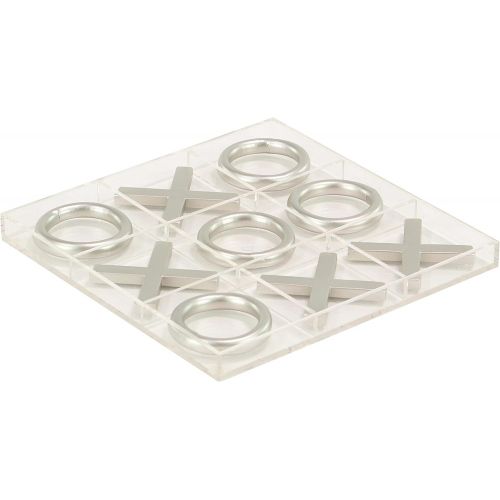  Deco 79 77627 Tic Tac Toe, Silver