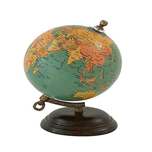  Deco 79 Wood Metal PVC Globe 5 W, 8 H-24983, 5 x 8