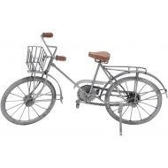 Deco 79 Vintage Metal Bicycle Sculpture, 19L x 5W x 10H, Silver