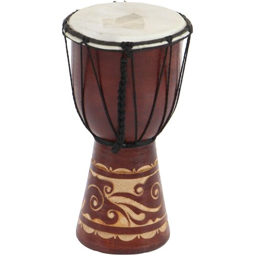  [아마존베스트]Deco 79 89848 Wood & Leather Djembe Drum