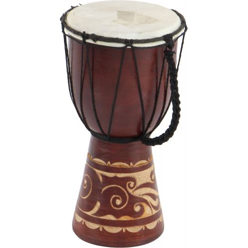  [아마존베스트]Deco 79 89848 Wood & Leather Djembe Drum