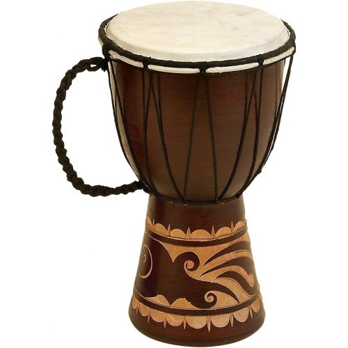  [아마존베스트]Deco 79 89848 Wood & Leather Djembe Drum