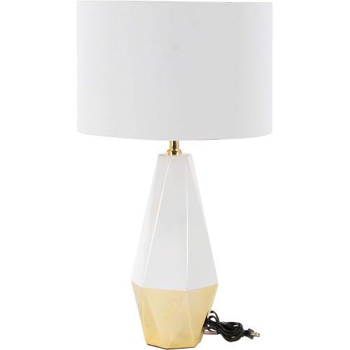  Deco 79 39997 Table Lamp, WhiteGold