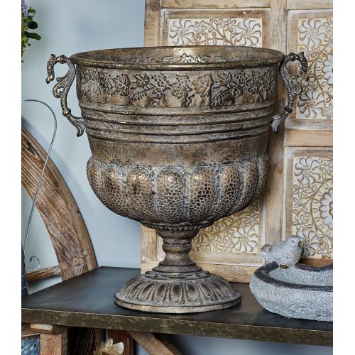  Deco 79 29563 29563 Planter, Gold