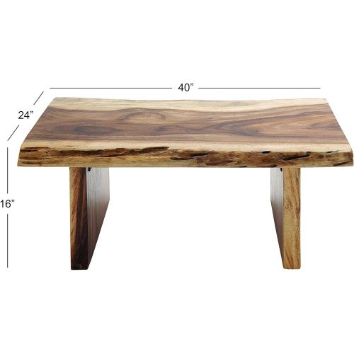  Deco 79 37800 Saur Wood Coffee Table, 40 x 16