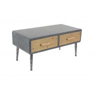 Deco 79 90655 Coffee Table Gray/Light Brown/Black