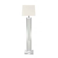 Deco 79 87394 87394 Floor Lamp, Mirrored/White