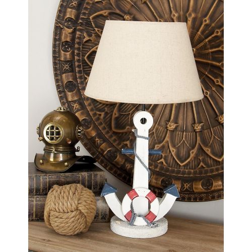  Deco 79 28755 Wood Anchor Table lamp 23 H
