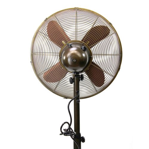  DecoBREEZE Adjustable Height Oscillating Outdoor Pedestal Fan, 18-Inch, Kailua