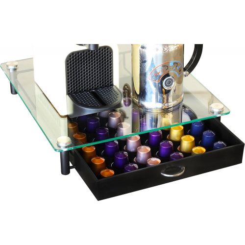  Deco Brothers DecoBros Crystal Tempered Glass Nespresso OriginalLine Storage Drawer Holder for Capsules