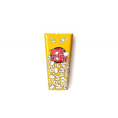  [아마존베스트]Deco Designs Movie Theater Style Reusable Nesting Plastic Popcorn Box/Popcorn Container- BPA Free (Size 8x4) Yellow