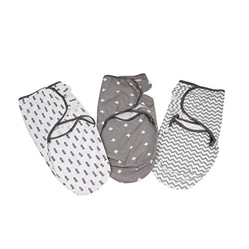  Deco2pro llc 100% Softest Cotton Swaddle Blanket, 3 Pack Adjustable Infant Baby Wrap