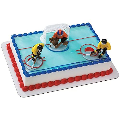  DecoPac Hockey FaceOff DecoSet Cake Decoration