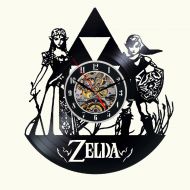 DecoStyleStudio The Legend of Zelda Vinyl Wall Clock Decor For Walls From Vinyl Records Handmade Reclaimed Decoration Wall Decor Sign