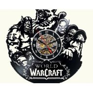 DecoStyleStudio World of Warcraft Vinyl Wall Clock Decor For Walls From Vinyl Records Handmade Reclaimed Decoration Wall Decor Sign