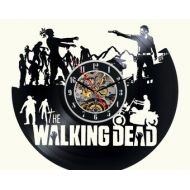 DecoStyleStudio The Walking Dead Vinyl Wall Clock Decor For Walls From Vinyl Records Handmade Reclaimed Decoration Wall Decor Sign