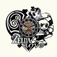 DecoStyleStudio The Legend of Zelda Vinyl Wall Clock Decor For Walls From Vinyl Records Handmade Reclaimed Decoration Wall Decor Sign