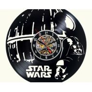 DecoStyleStudio Star Wars Vinyl Wall Clock Decor For Walls From Vinyl Records Handmade Reclaimed Decoration Wall Decor Sign