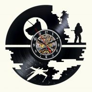DecoStyleStudio Star Wars Vinyl wall Clock Decor For Walls From Vinyl Records Handmade Reclaimed Decoration Wall Decor Sign