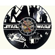 DecoStyleStudio Star Wars Vinyl wall Clock Decor For Walls From Vinyl Records Handmade Reclaimed Decoration Wall Decor Sign