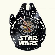 DecoStyleStudio Star Wars Vinyl wall Clock Decor For Walls From Vinyl Records Handmade Reclaimed Decoration Wall Decor Sign