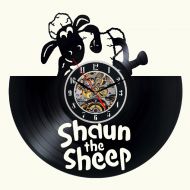 DecoStyleStudio Shaun the Sheep Vinyl wall Clock Decor For Walls From Vinyl Records Handmade Reclaimed Decoration Wall Decor Sign