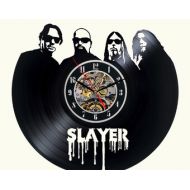 DecoStyleStudio Slayer Vinyl wall Clock Decor For Walls From Vinyl Records Handmade Reclaimed Decoration Wall Decor Sign