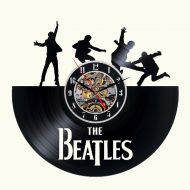 DecoStyleStudio The Beatles Vinyl wall Clock Decor For Walls From Vinyl Records Handmade Reclaimed Decoration Wall Decor Sign