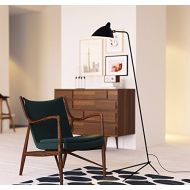 Decomust MFL-1 Floor Lamp - One Arm - Restoration Vintage Light Mid century modern furniture Scandinavian (Black)