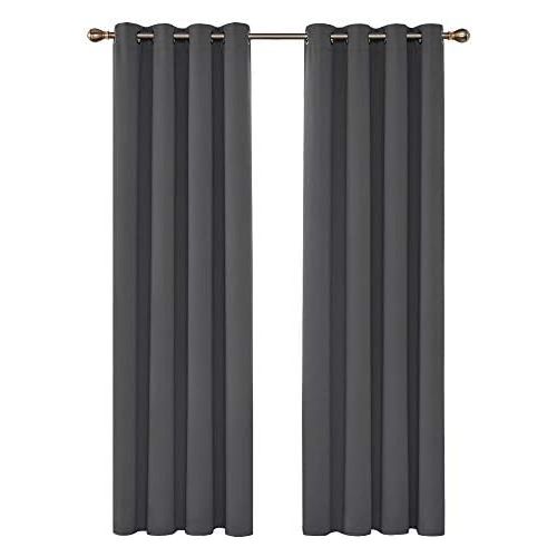  Deconovo Eyelet Blackout Curtains, 245x140