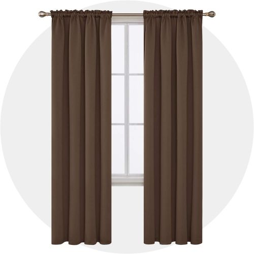  Deconovo Grass Green Rod Pocket Drapes and Curtains Thermal Insulated Blackout Curtains for Living Room 42 W x 84 L Grass Green 4 Panels