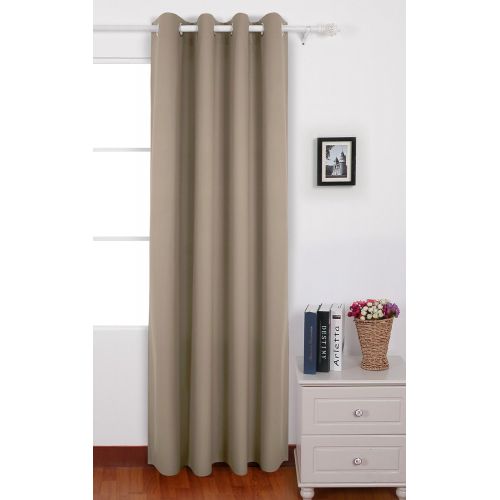  Deconovo Curtain and Drape Thermal Curtains with Backside Silver Curtain for French Door Dark Grey 52 W x 63 L 1 Panel