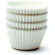 Giant Muffin Cups Paper Liners - 500 Pc. -USA MADE- White Cupcake Liners for Baking for Large/Jumbo Muffins- Food-Grade, Quick-Release Paper- 2 1/4'' x 1 7/8
