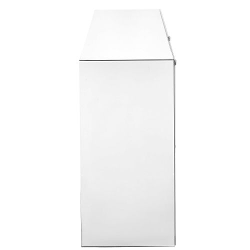  Decor Central ADMFX9-3051 Drawers and Rectangle Mirror Top Vanity Table 47 Clear Finish