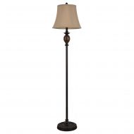 Decor Therapy Huntington Bronze Floor Lamp with Faux Marble Accent