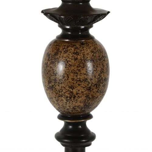  Decor Therapy Huntington Bronze Table Lamp with Faux Marble Accent