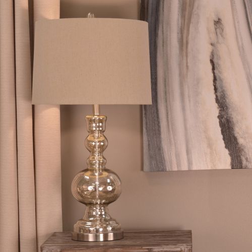  Decor Therapy Silver Mercury Glass Table Lamp