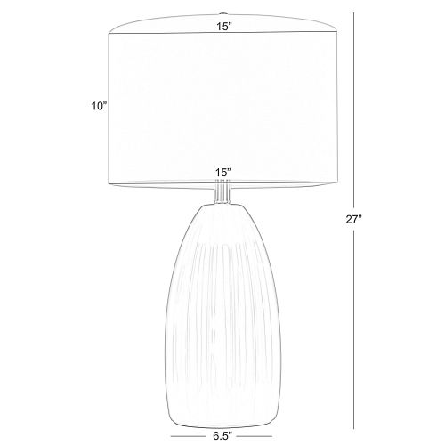  Decor Therapy Glazed Ceramic Table Lamp