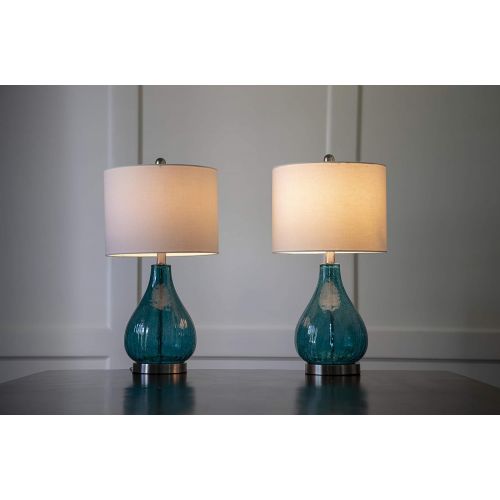  Decor Therapy MP1054 Table Lamp, Emerald Blue Green