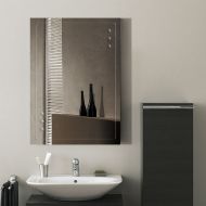 Decoraport DECORAPORT 2820 Frameless Wall-mounted Bathroom Silvered Mirror Rectangle Vertical Vanity Mirror (A-B047B)