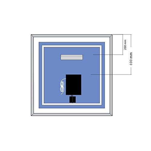  Decoraport DECORAPORT 48 Inch 24 Inch Horizontal LED Wall Mounted Lighted Vanity Bathroom Silvered Mirror with Touch Button (A-CK010-E)