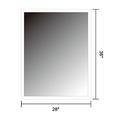  Decoraport 24x32 in LED Bathroom Mirror with Infrared Sensor,Horizontal/Vertical Vanity Lighted Makeup Backlit Wall Mounted Mirror (N031-G)