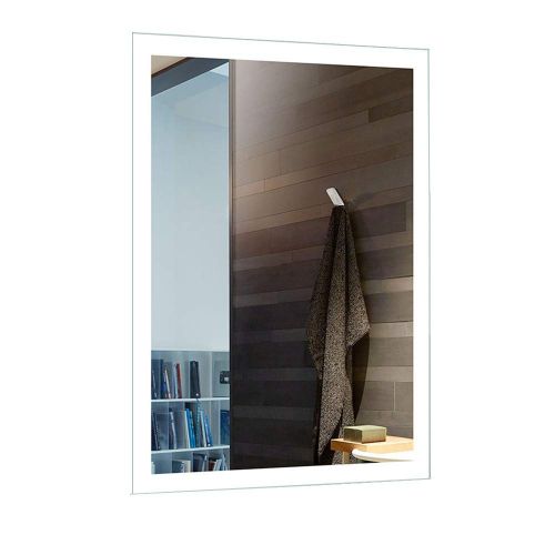  Decoraport 24x32 in LED Bathroom Mirror with Infrared Sensor,Horizontal/Vertical Vanity Lighted Makeup Backlit Wall Mounted Mirror (N031-G)